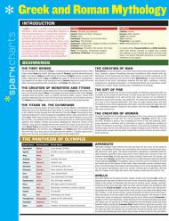 Greek and Roman Mythology SparkCharts